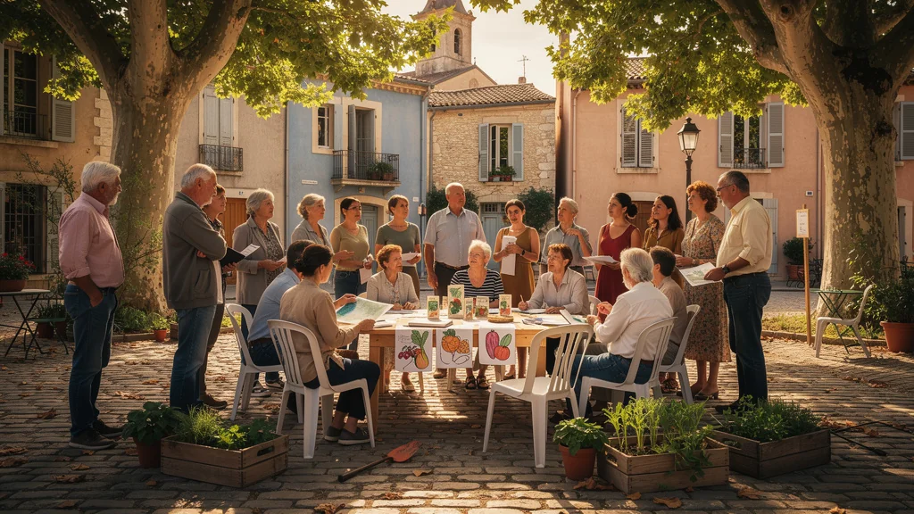 Réunion de quartier à Arles avec tensions autour du vote pour un potager partagé