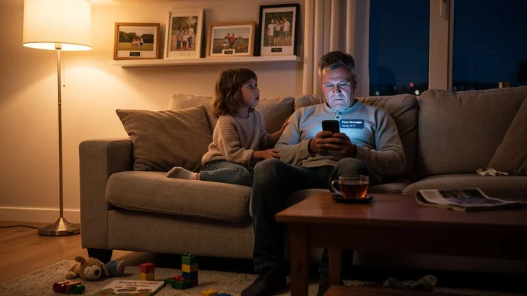Le moment où ma fille m’a demandé pourquoi je ne lâchais jamais mon téléphone le soir