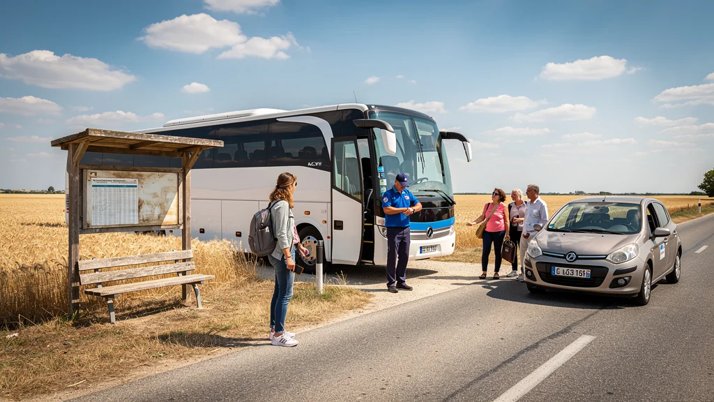 Mesure du temps de trajet Arles-Saintes-Maries en bus et covoiturage sur trois trajets