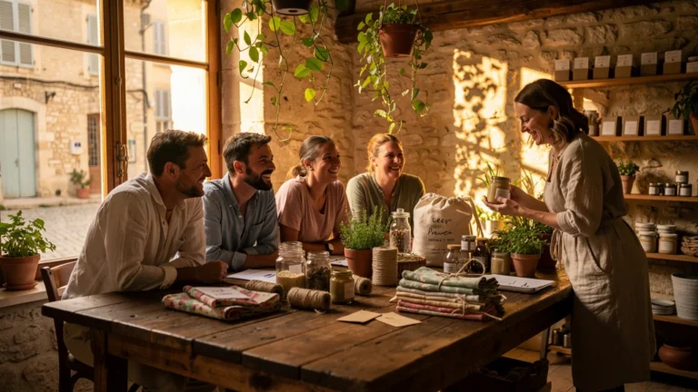 Atelier zéro déchet convivial à Arles, ambiance chaleureuse et engagée dans un décor authentique