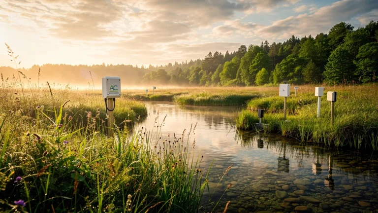 Paysage naturel hyper-réaliste illustrant l'impact d'AC Environnement sur la transition écologique