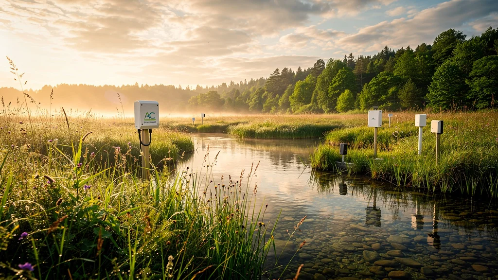 Paysage naturel hyper-réaliste illustrant l'impact d'AC Environnement sur la transition écologique