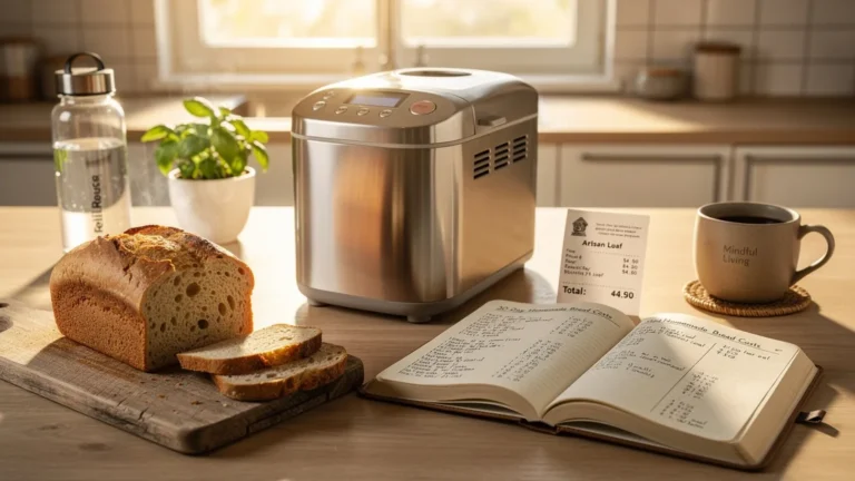 Comparaison du coût du pain maison à la machine et du pain de boulangerie sur trente jours